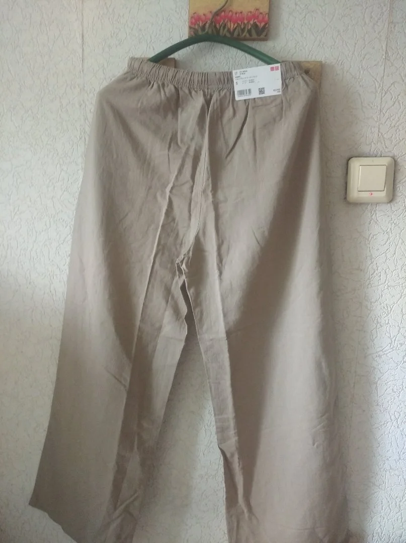 UNIQLO новые брюки из смесового льна, S - миниатюра 7