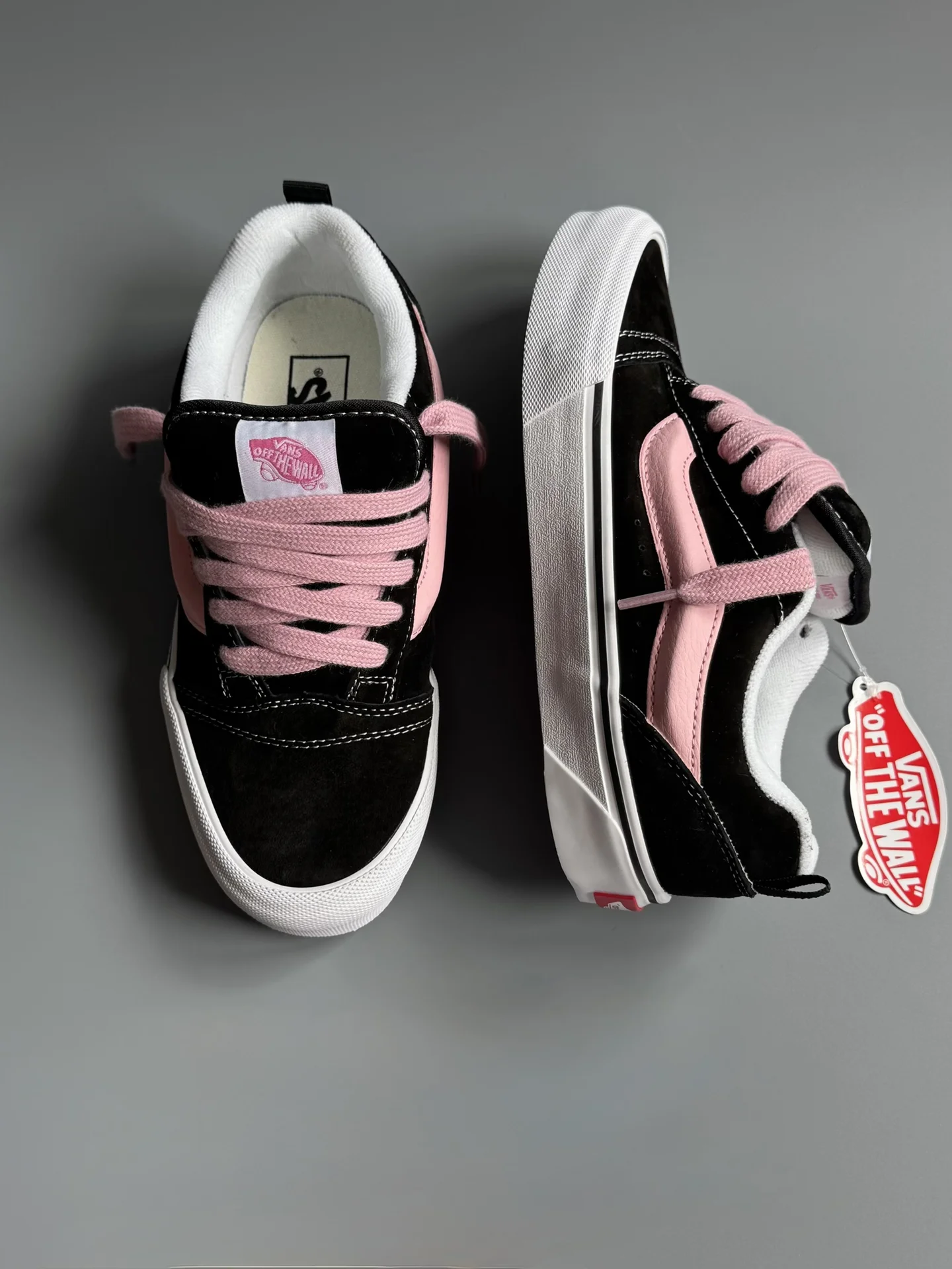 Vans Knu Skool Черно-Розовые - изображение 1