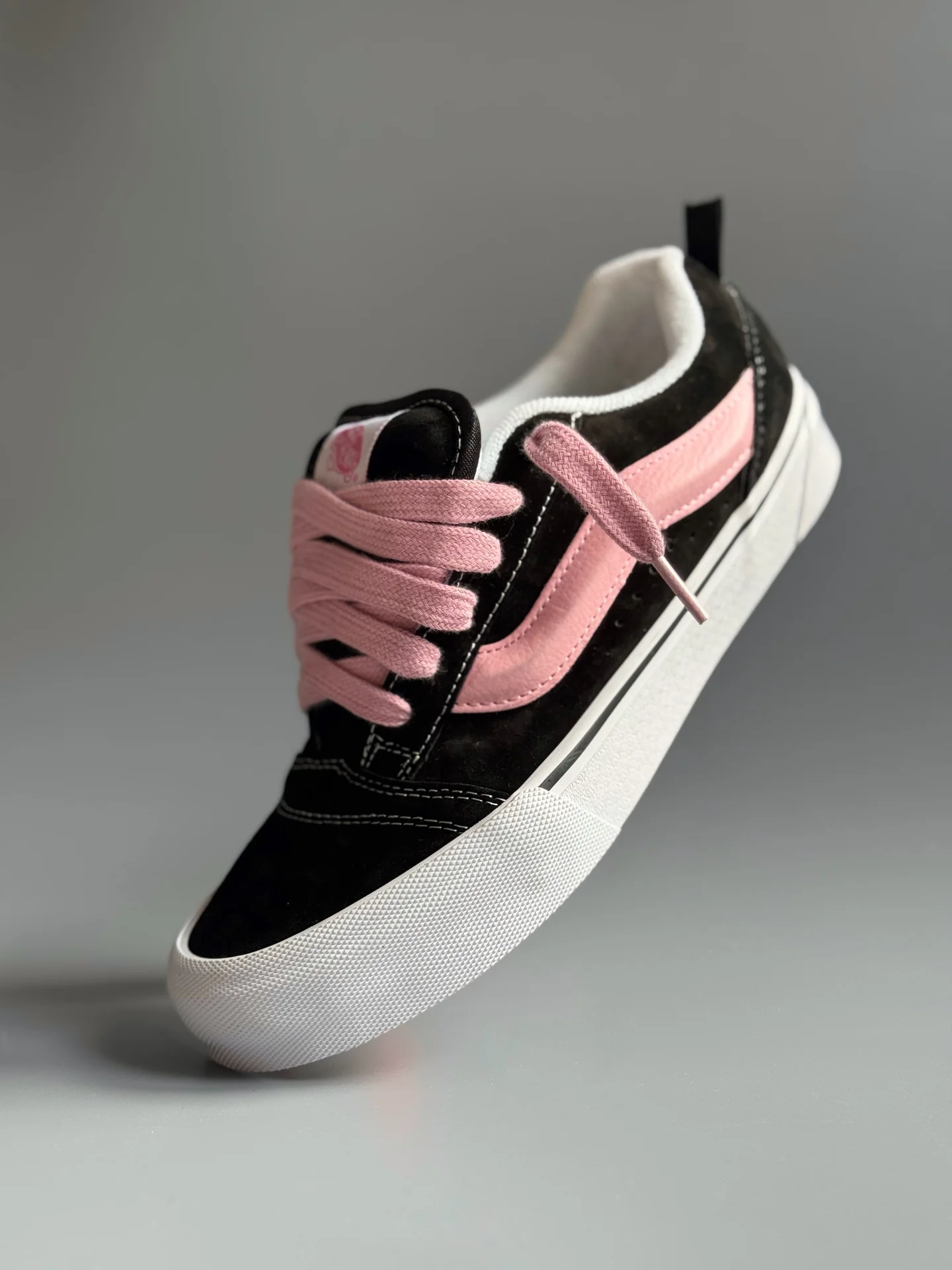 Vans Knu Skool Черно-Розовые - миниатюра 3