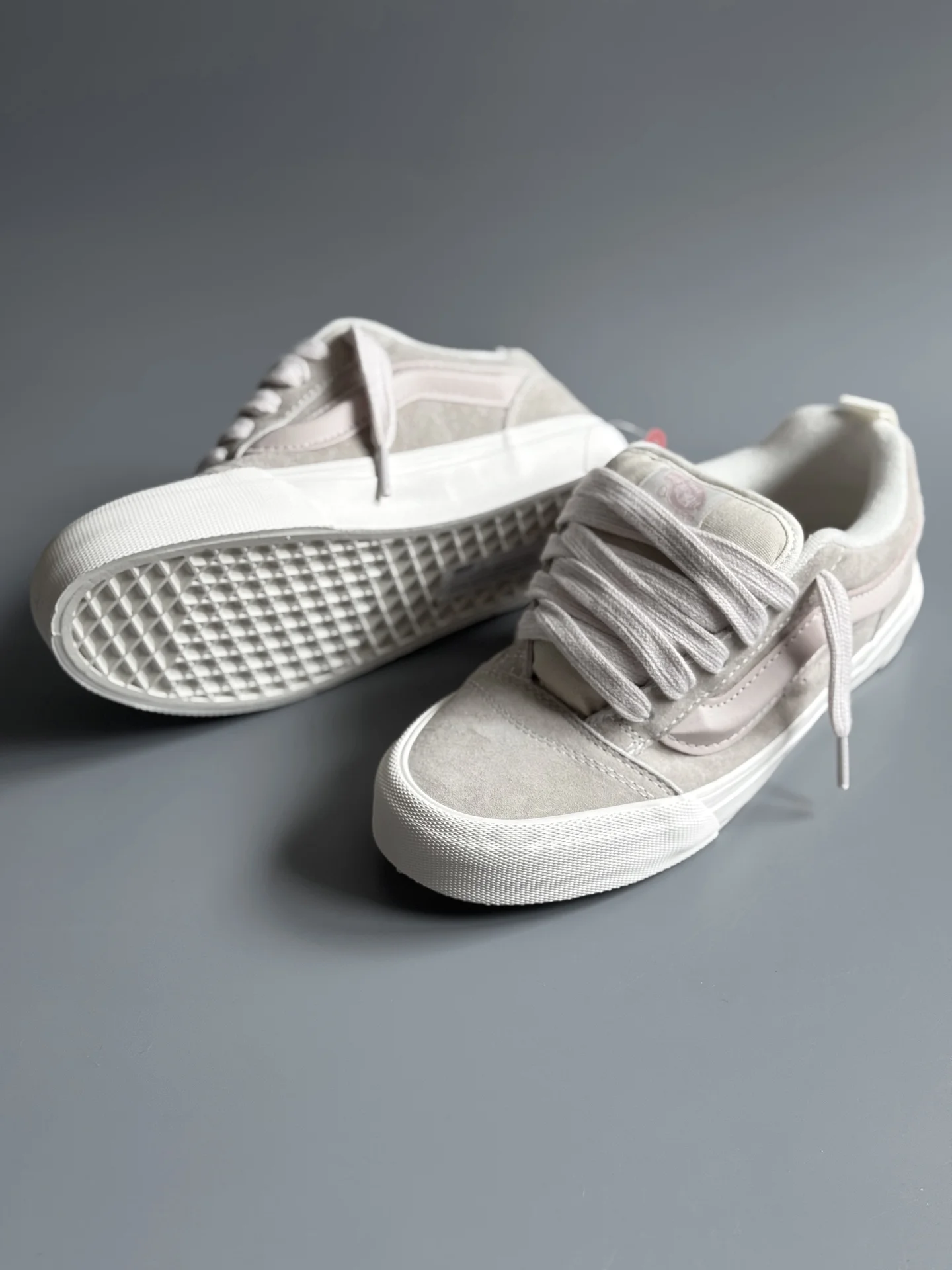 Vans Knu Skool Серо-Розовые - миниатюра 2