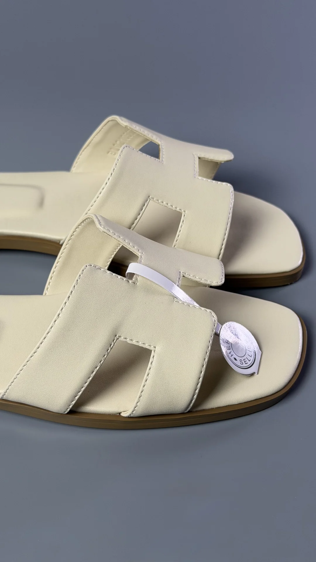 Тапочки Hermes Oran Sandal Beig - миниатюра 3