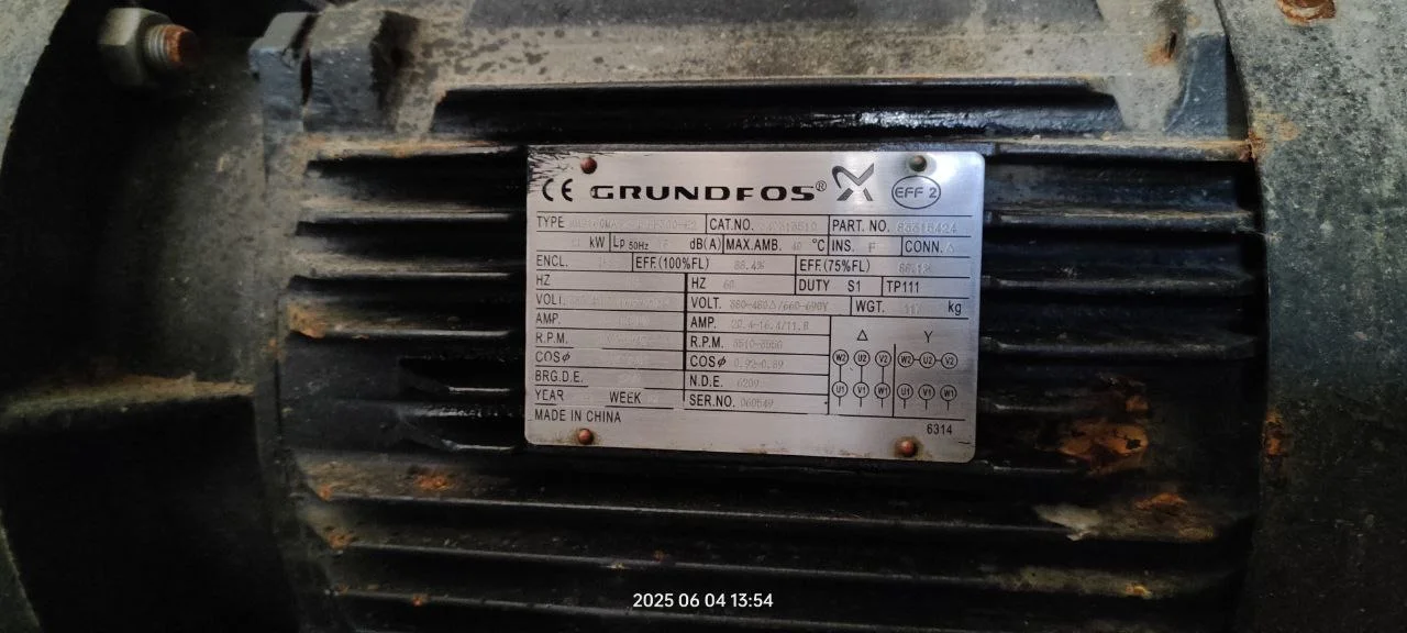 Насос промышленный Grundfos NB 50-200/210 - миниатюра 3
