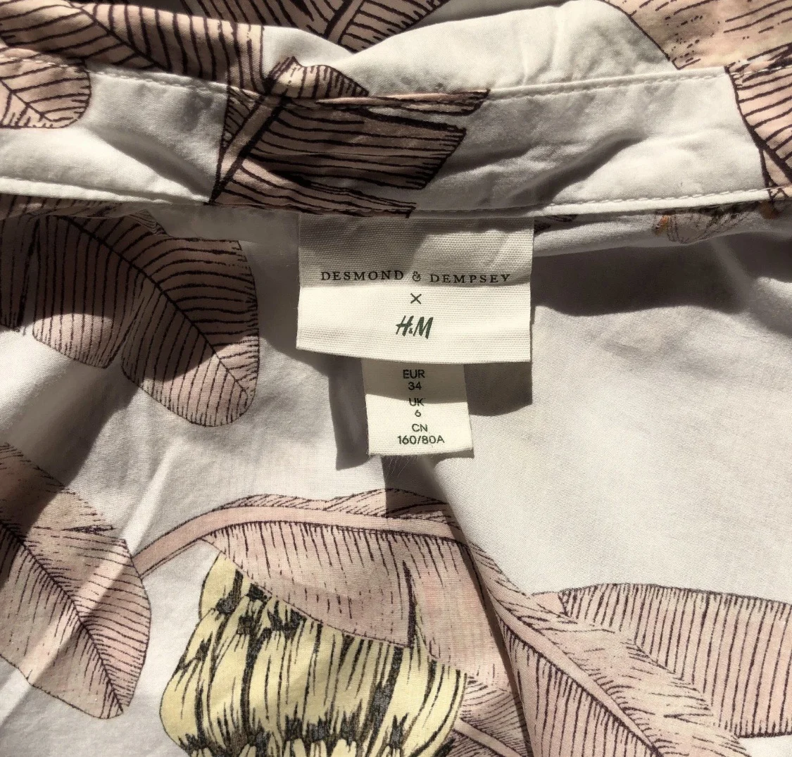 Платье H&M X Desmond & Dempsey xs-a - миниатюра 10