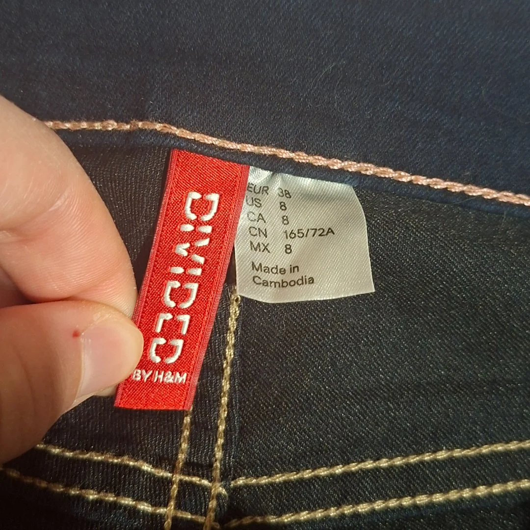 Джинсы H&M узкие размер 38 - миниатюра 2