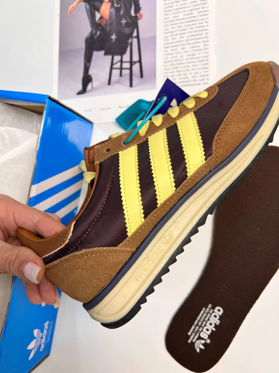 Кроссовки ADIDAS SL 72 размер 40 на замша - миниатюра 2