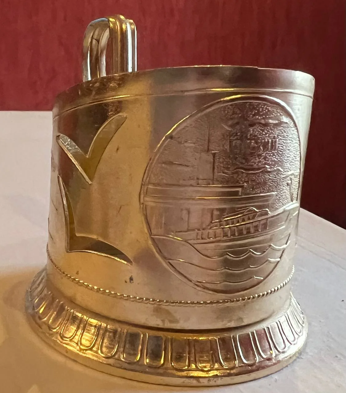 Подстаканник СССР "Метеор Ракета", алюминий - изображение 1