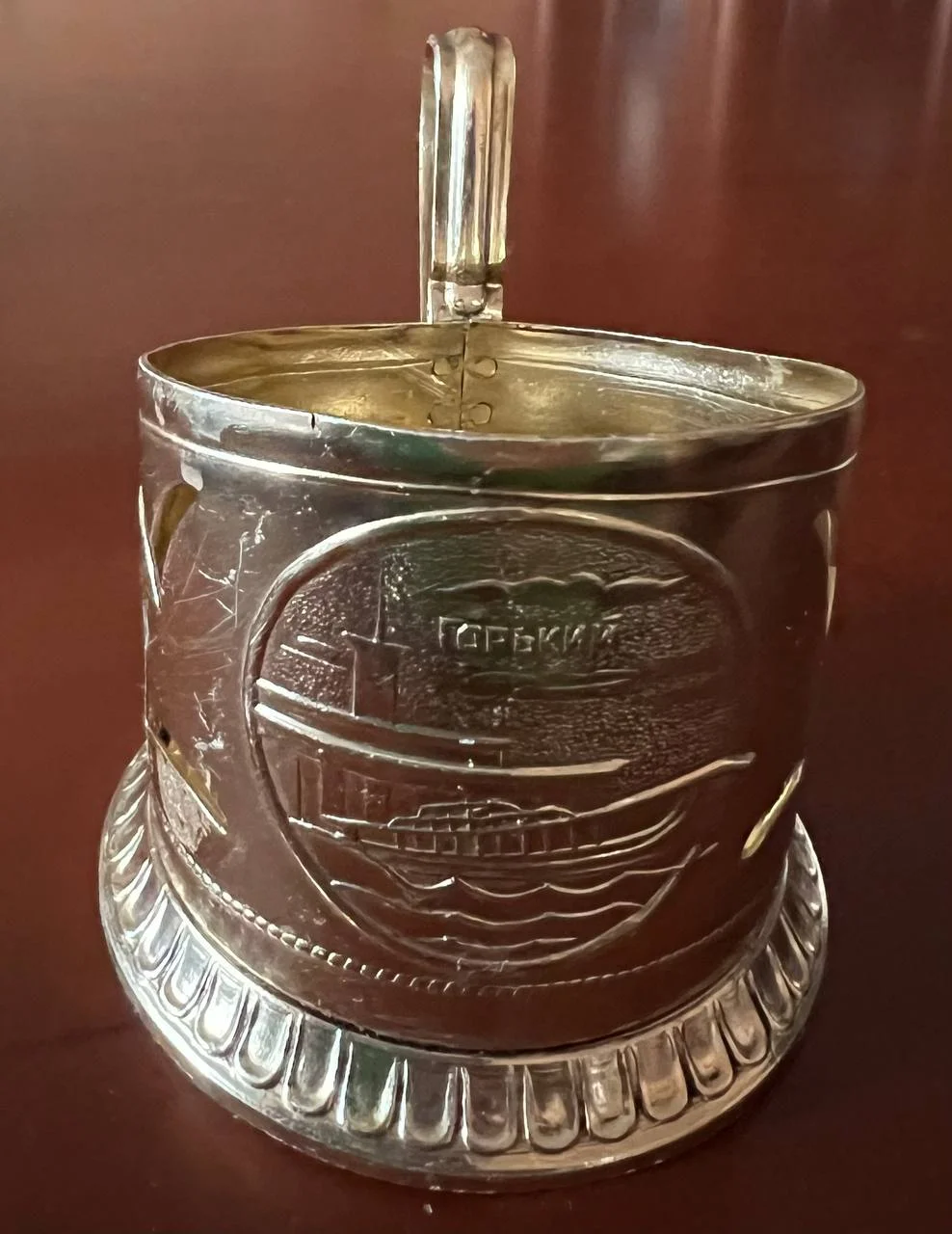 Подстаканник СССР "Метеор Ракета", алюминий - миниатюра 2
