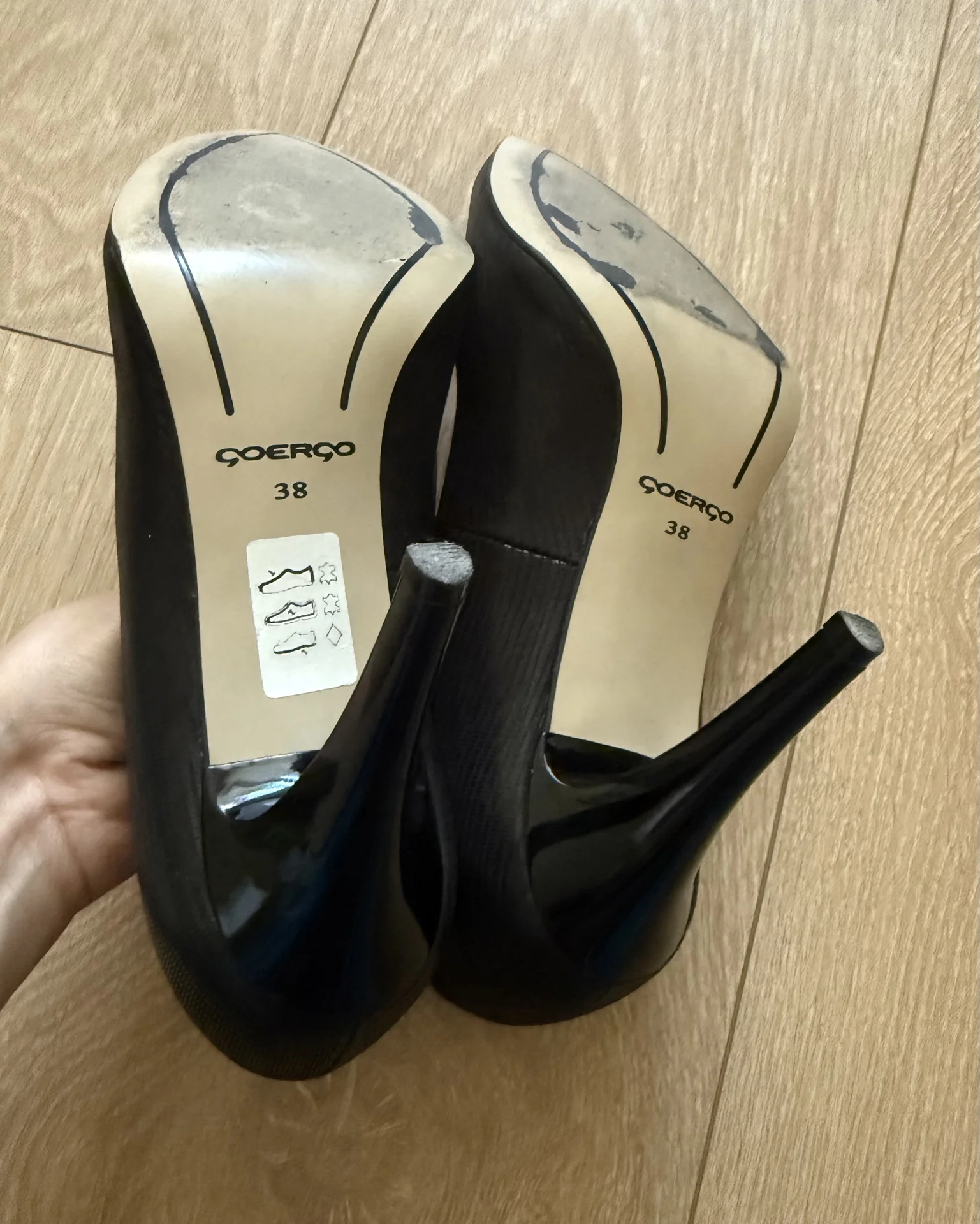 Туфли Qouerqo черные, натуральная кожа, 38 - миниатюра 2
