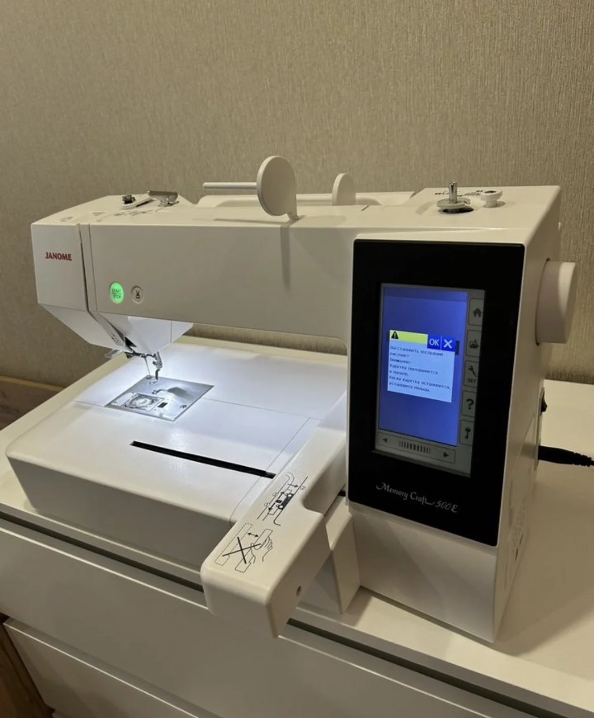 Вышивальная машина janome memory craft 500e - миниатюра 2
