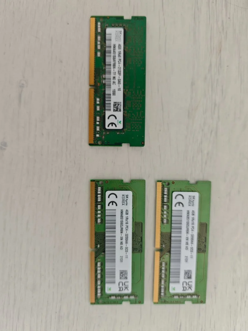 Оперативная память SODIMM 3 шт. по 4гб ddr4 - изображение 1
