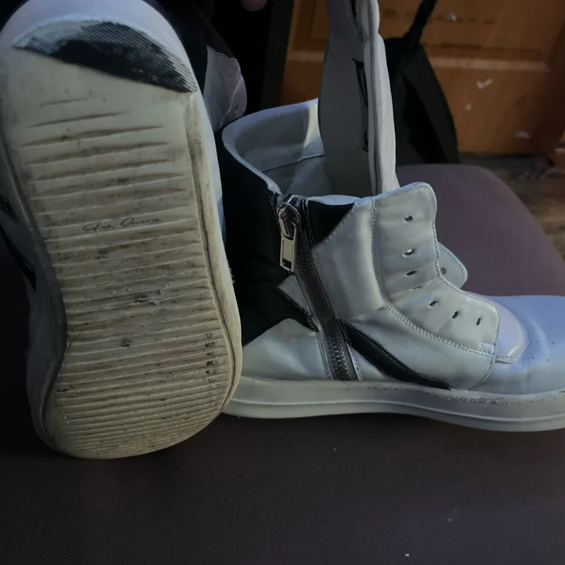 Rick Owens Geobasket milk - миниатюра 4