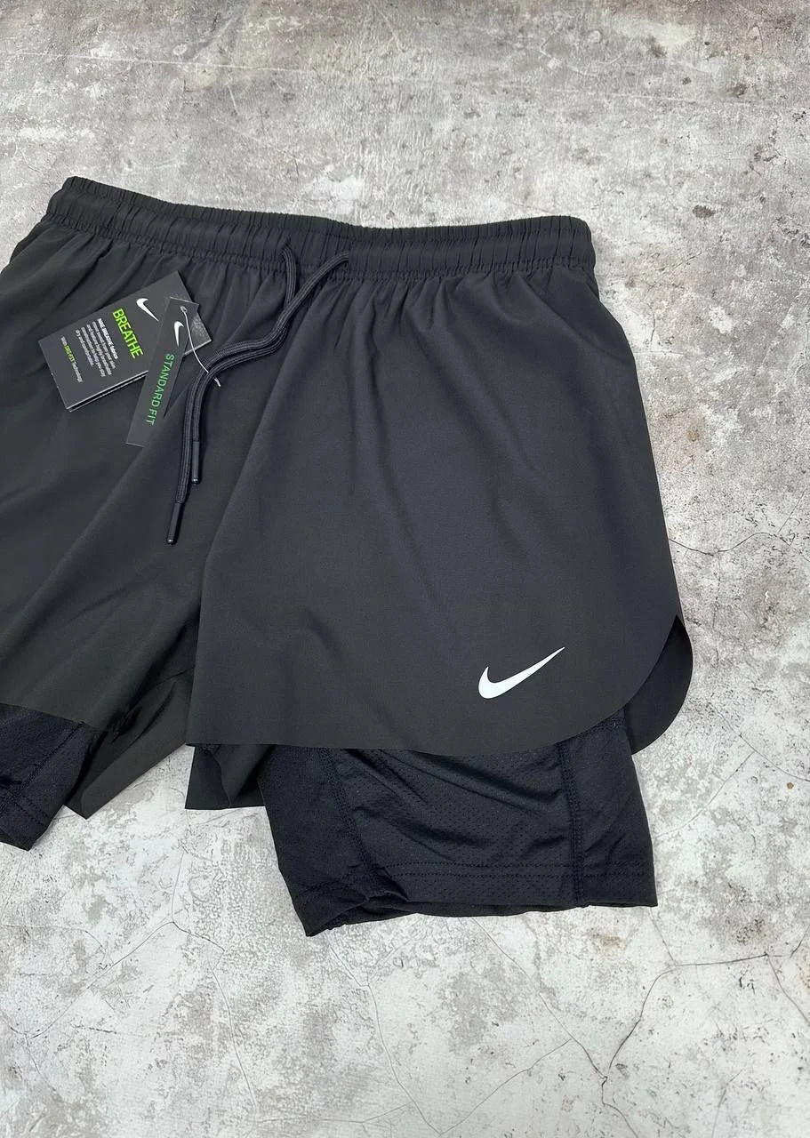 Мужские спортивные штаны Nike 2в1 - миниатюра 3
