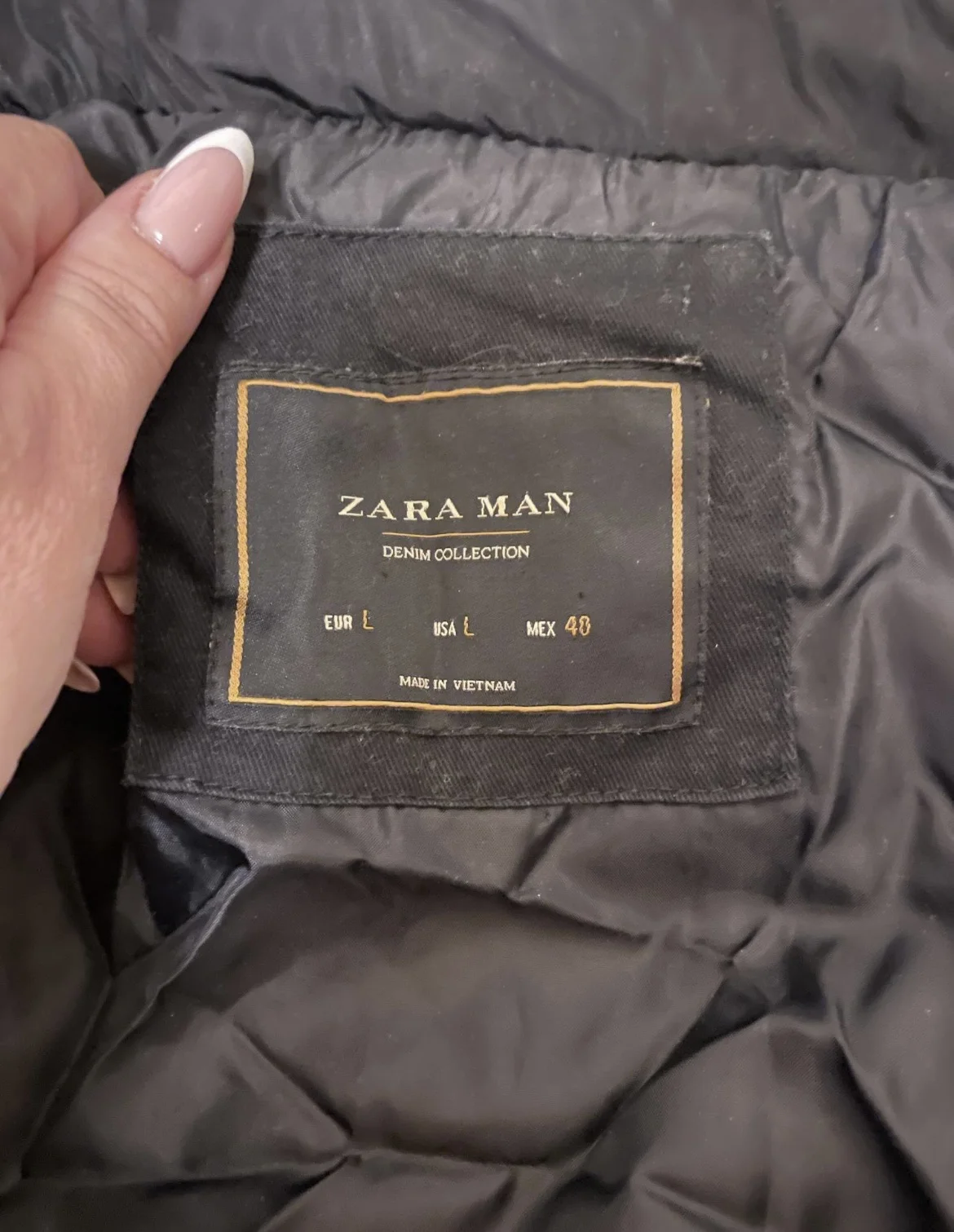 Куртка Zara 50 джинсовая - миниатюра 2