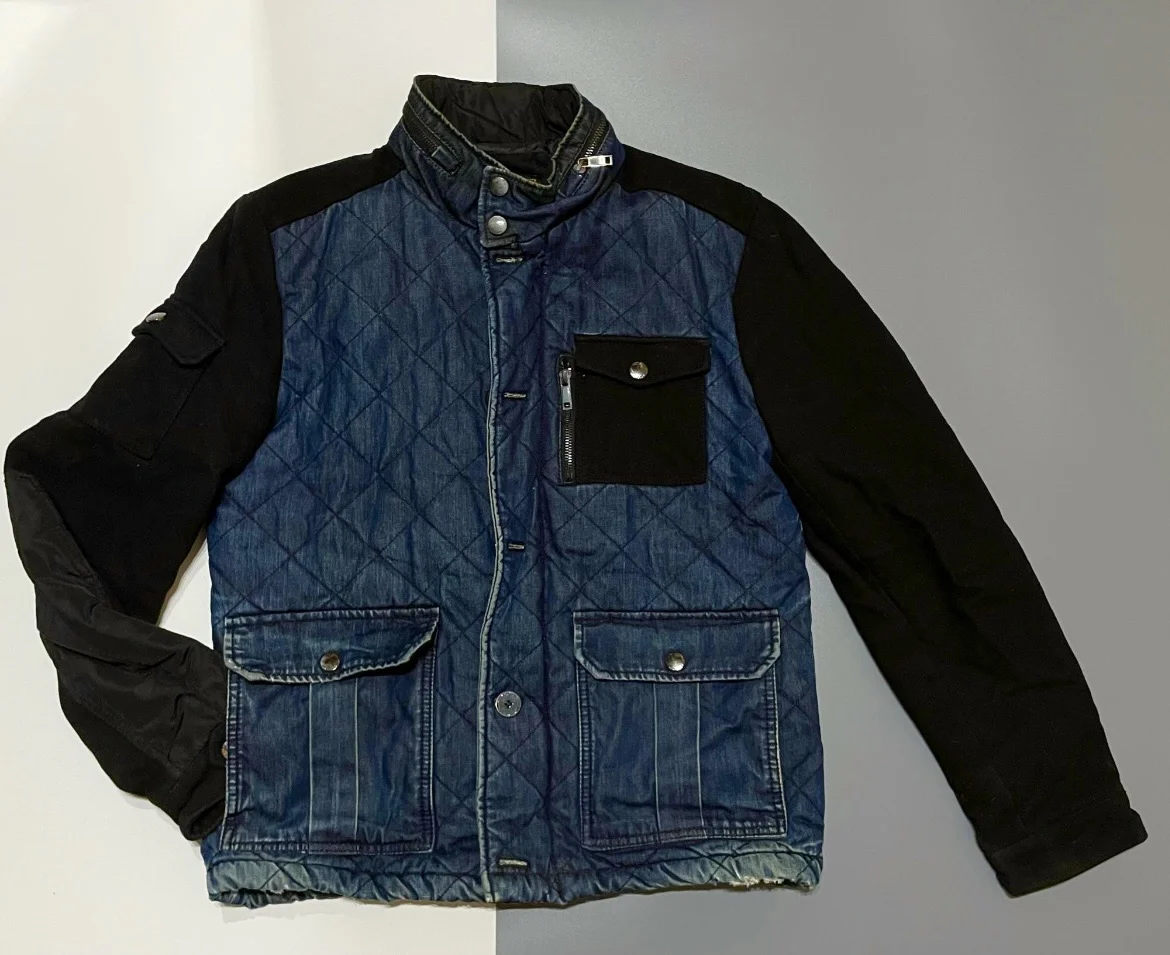 Куртка Zara 50 джинсовая - миниатюра 3