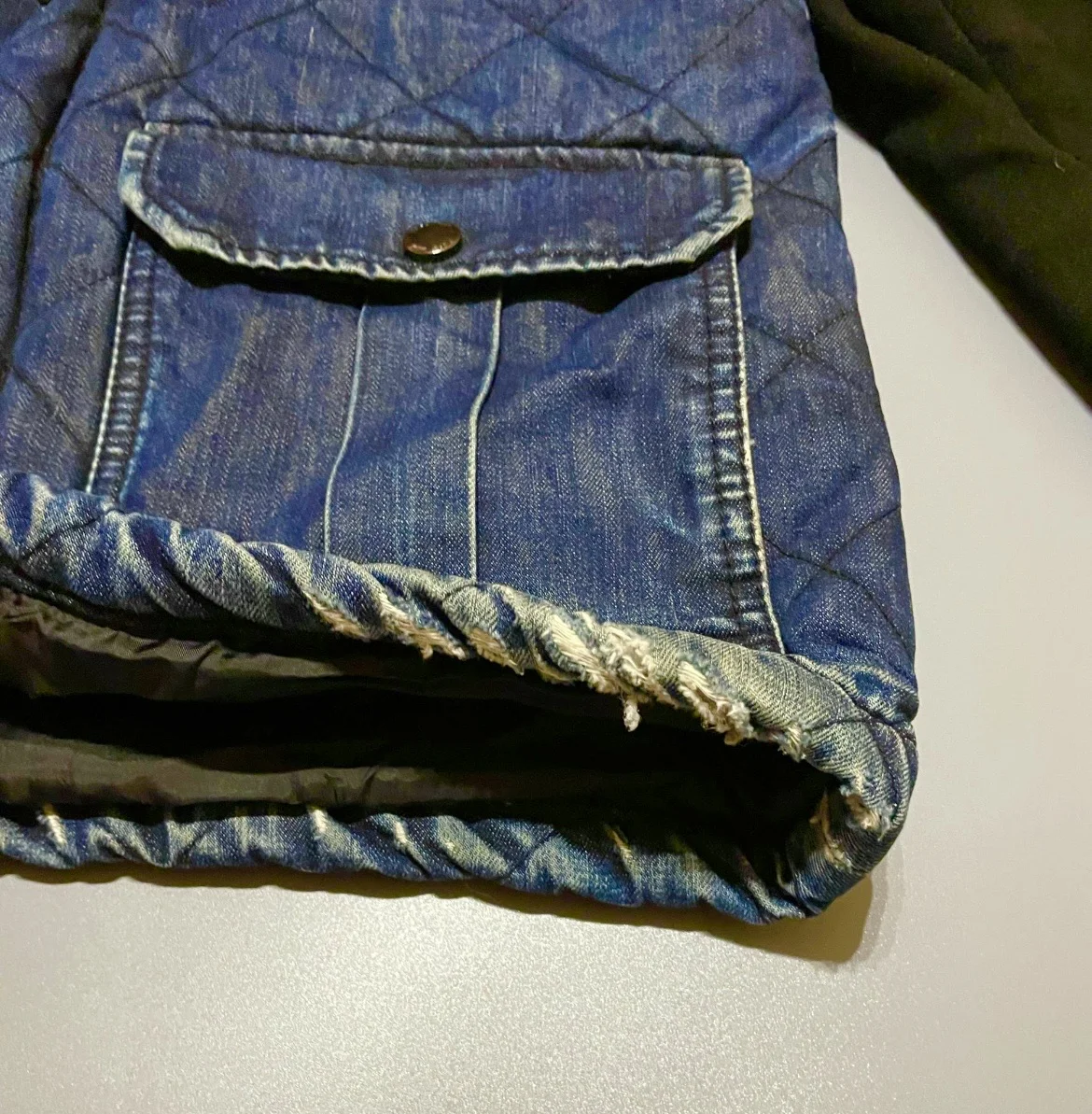 Куртка Zara 50 джинсовая - миниатюра 6