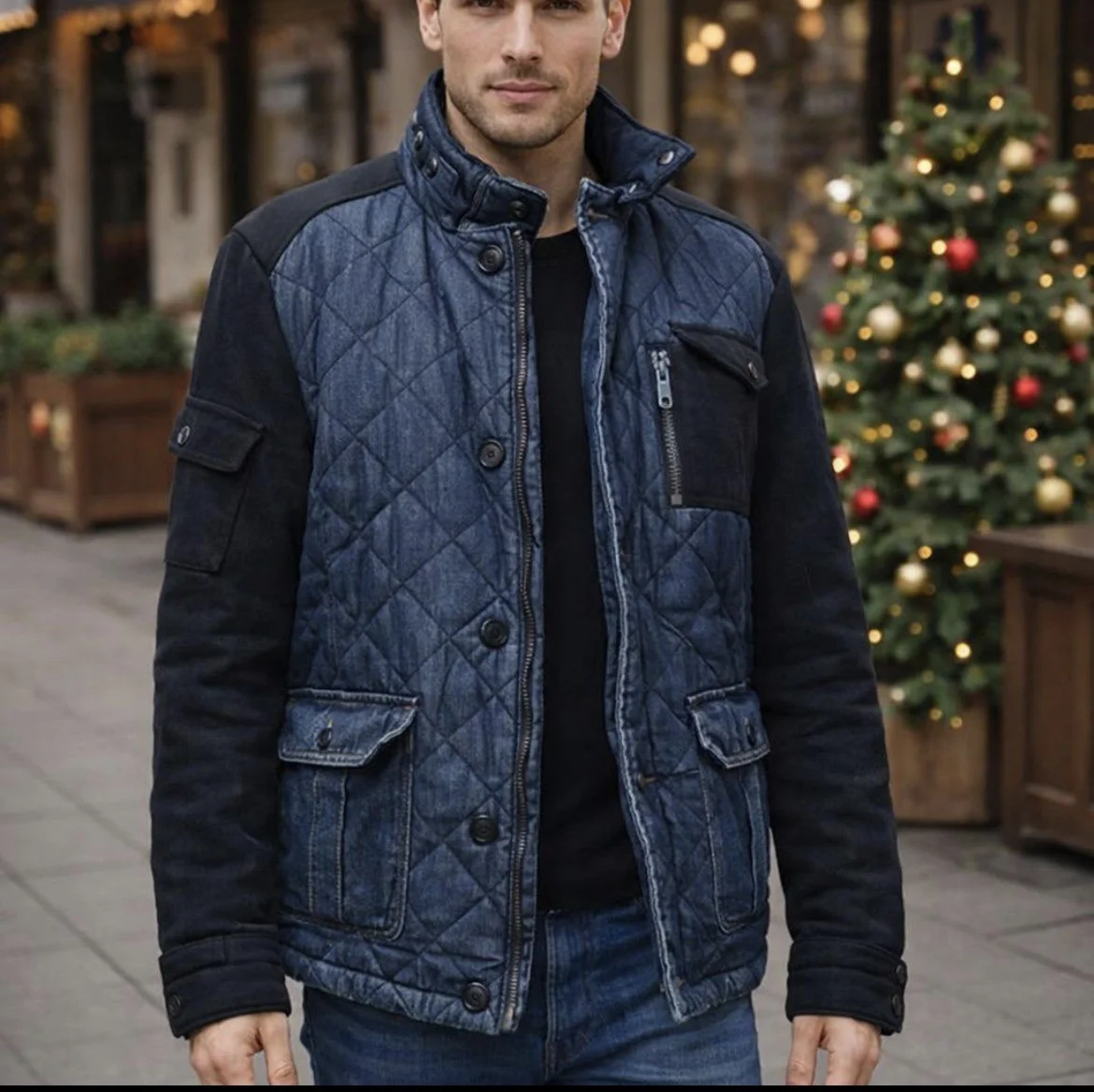Куртка Zara 50 джинсовая - миниатюра 9