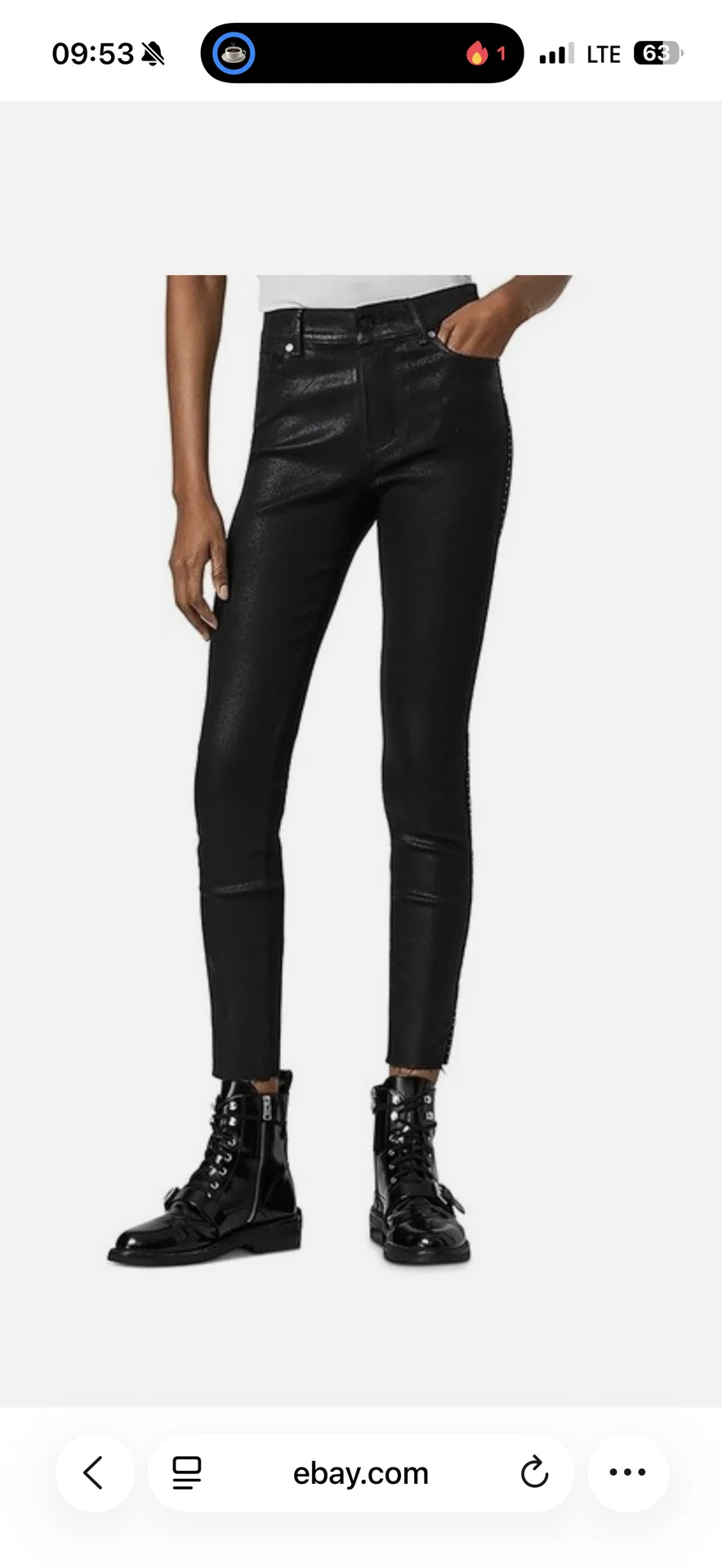 Джинсы AllSaints w26 - миниатюра 2