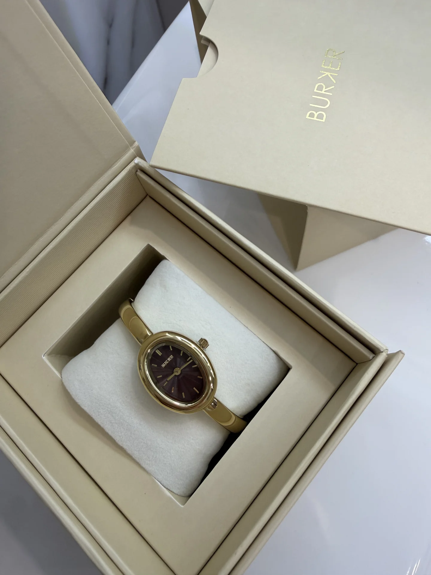 Часы Burker Diana Gold Burgundy - изображение 1