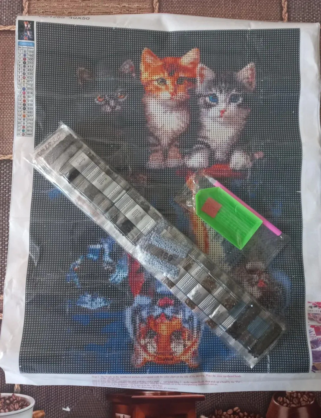 Алмазная мозаика 40×50 см, тема «Кошки», - миниатюра 2