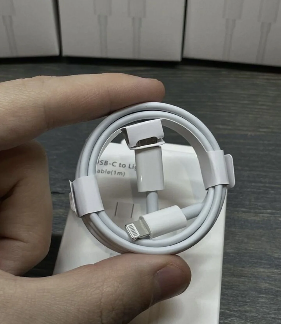 Кабель зарядки iPhone USB C - Lightning - миниатюра 2