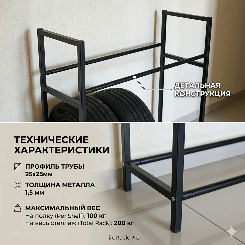 Стеллаж для шин - миниатюра 2