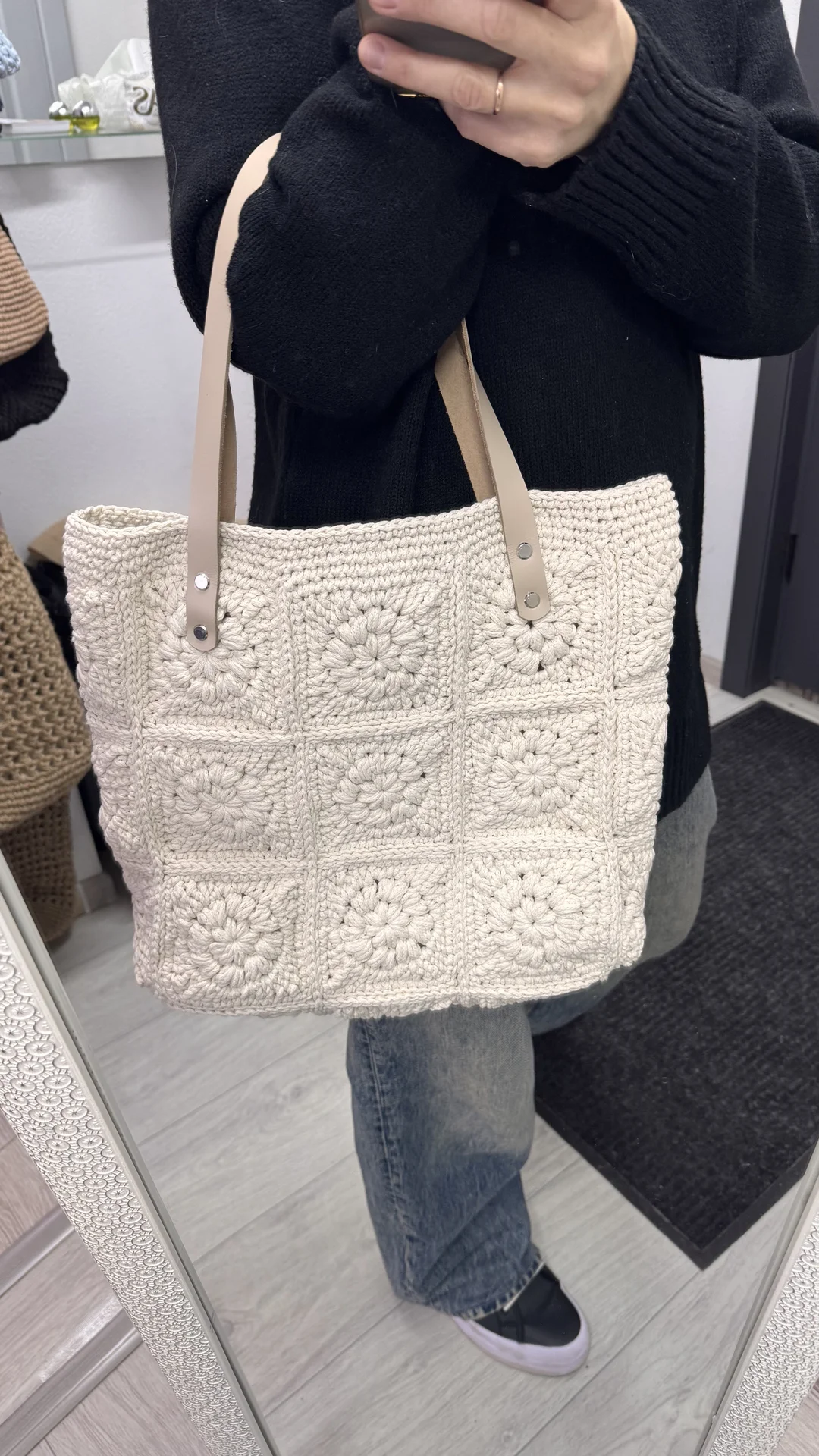 Сумка вязаная handmade - миниатюра 2