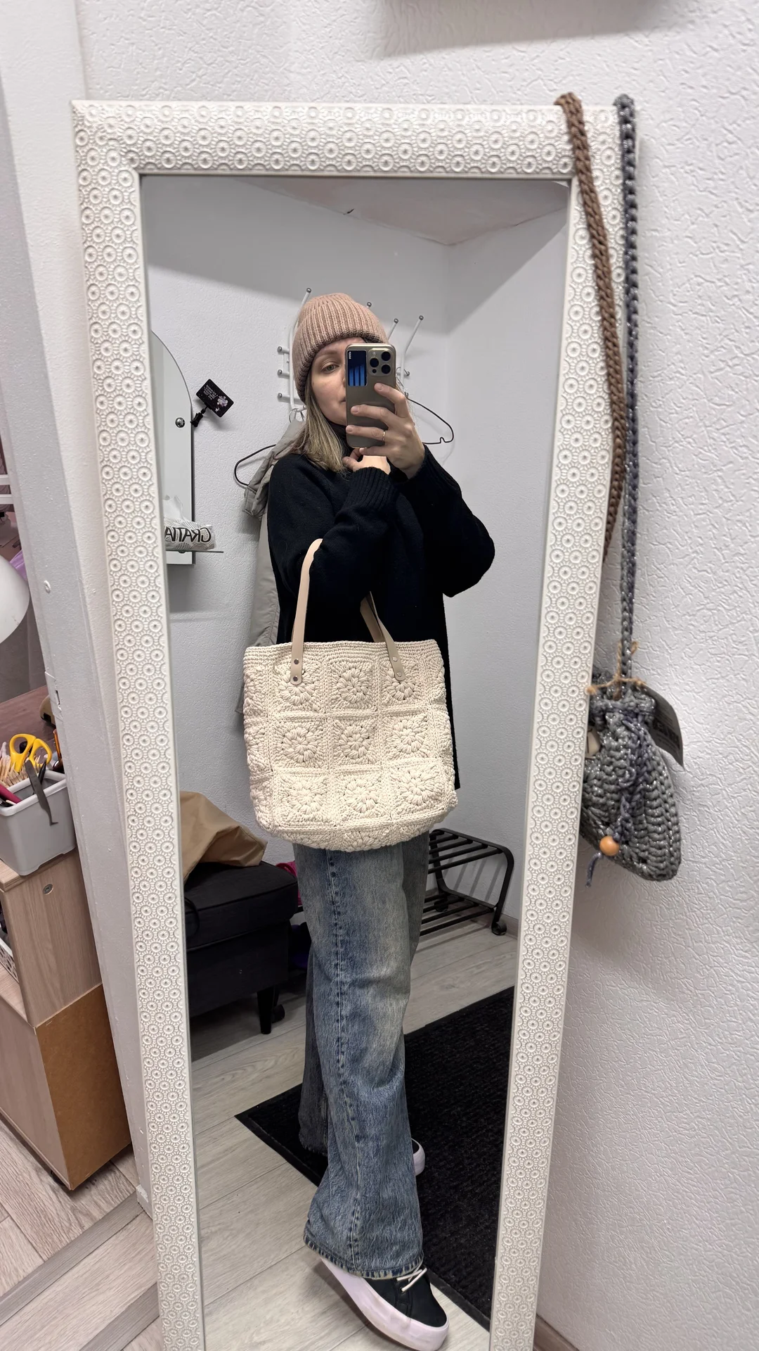 Сумка вязаная handmade - миниатюра 3
