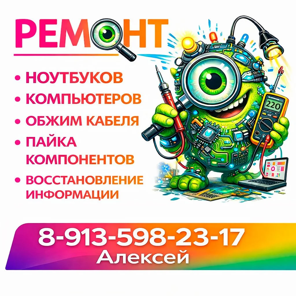 Ремонт и Обслуживание Компьютеров и Ноутбуков - изображение 1