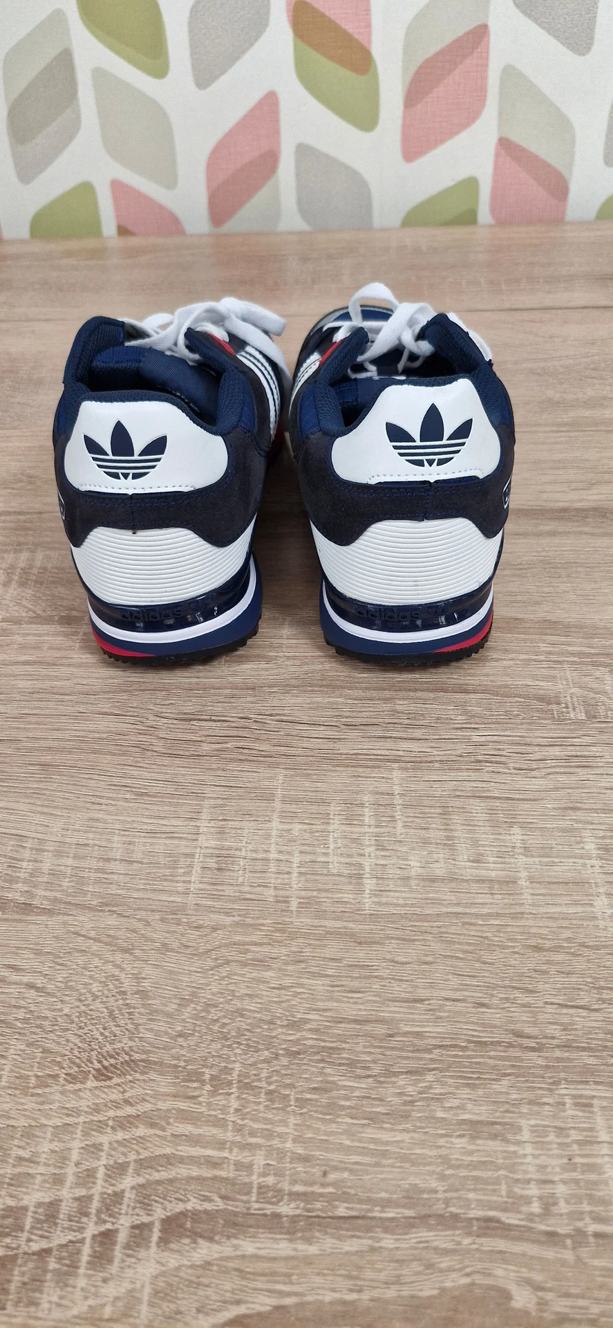 Adidas ZX 750 ,стильные кроссовки в синем/белом - миниатюра 3