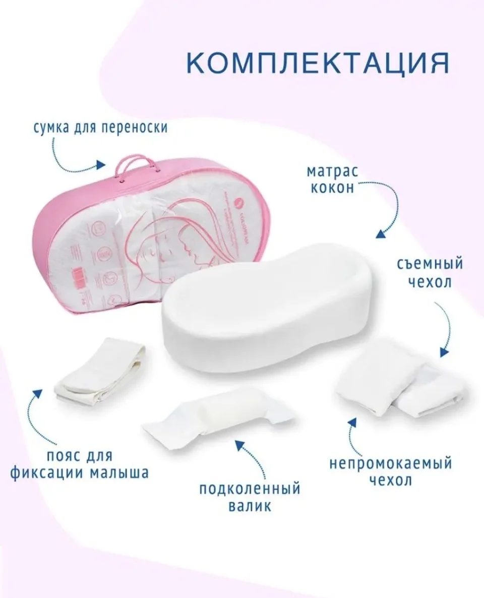 Матрас-кокон для новорожденных LoliDream (гнездышк - миниатюра 2