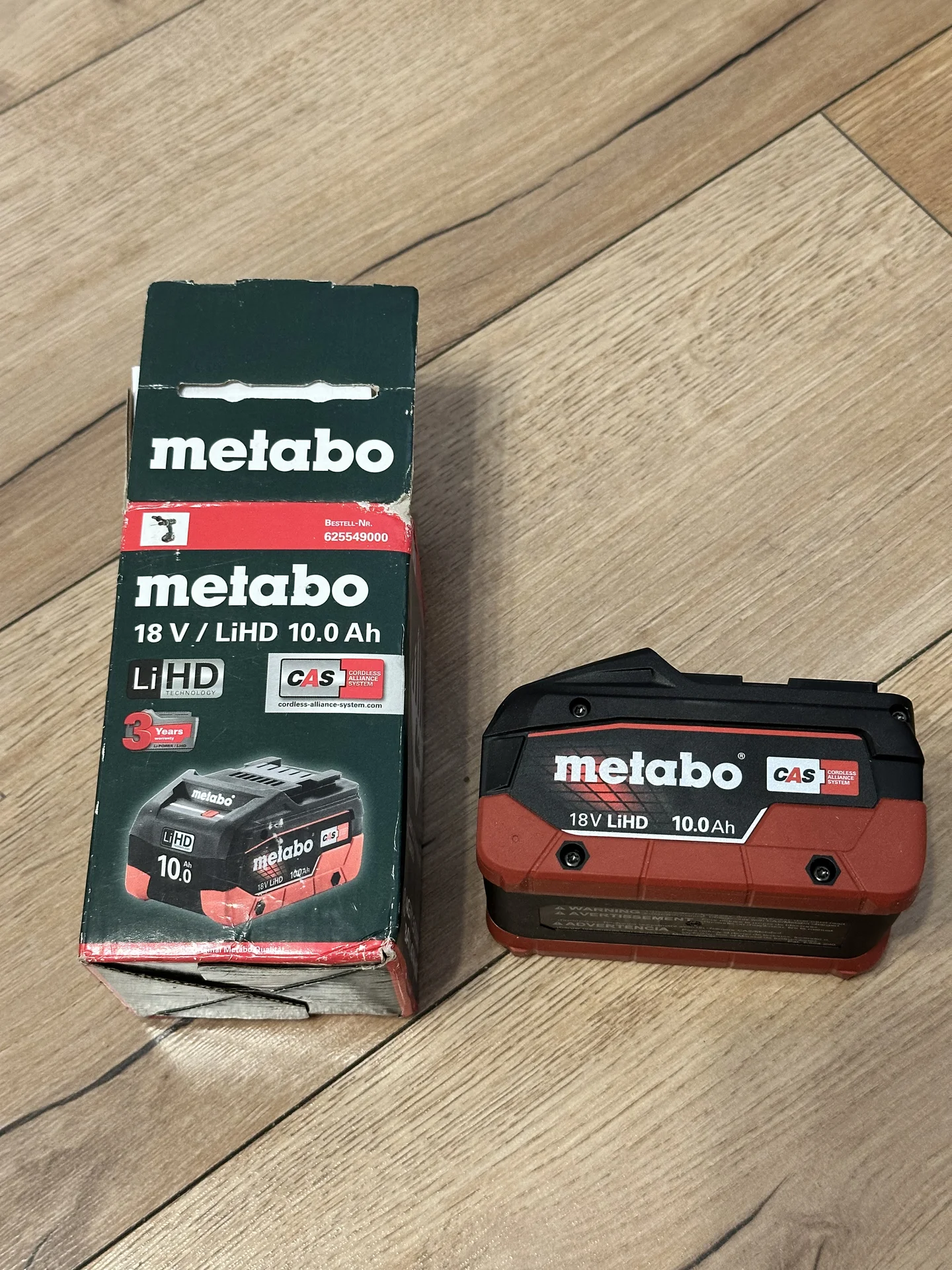 Аккумулятор Metabo 18 v 10ah LiHD - изображение 1