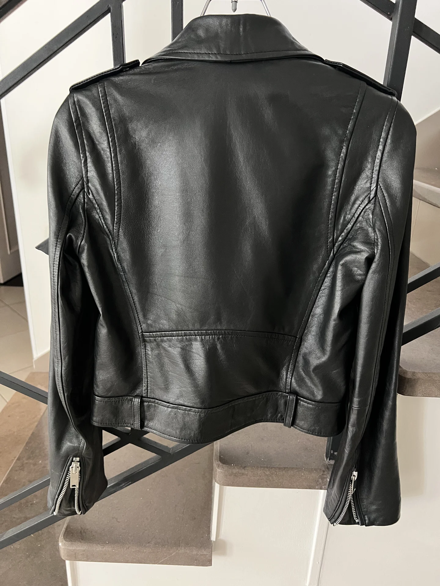 Куртка натуральная кожа Zara - миниатюра 2