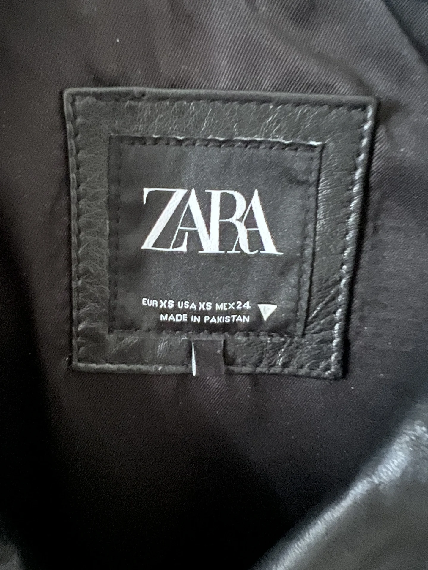 Куртка натуральная кожа Zara - миниатюра 6