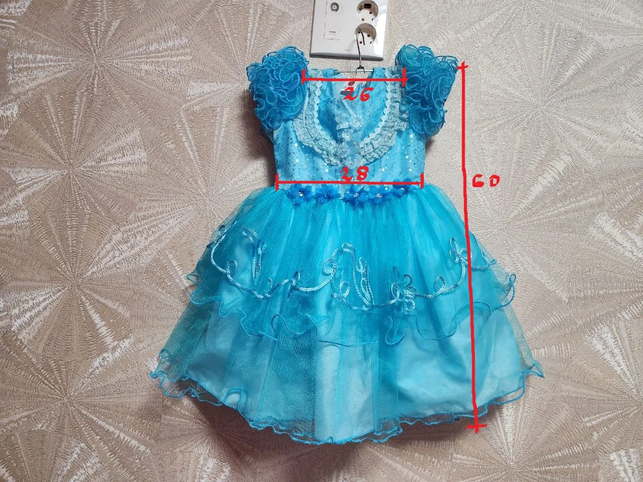 Нарядное платье для девочки 4-5лет - миниатюра 4