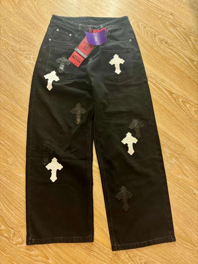 Джинсы прямые Chrome Hearts - миниатюра 5