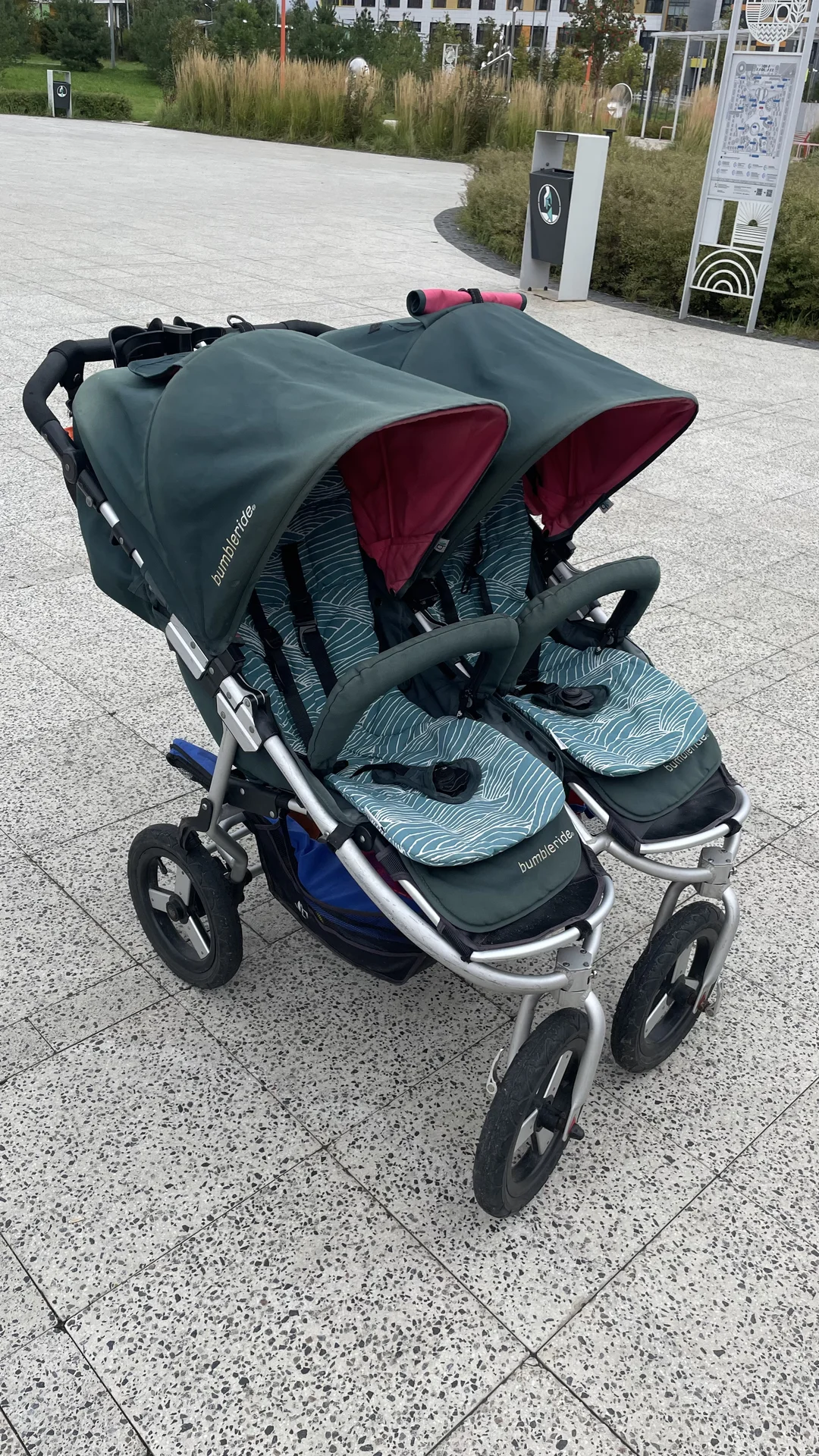 Коляска для двойни 2 в 1 bumbleride inde twin