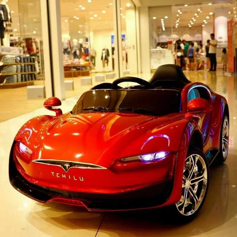 Детский автомобиль Tesla на четырех колесах - миниатюра 2