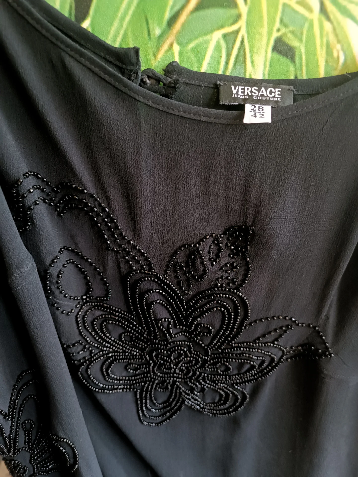 Versace Jeans Couture платье 2006 шёлк бисер - миниатюра 4