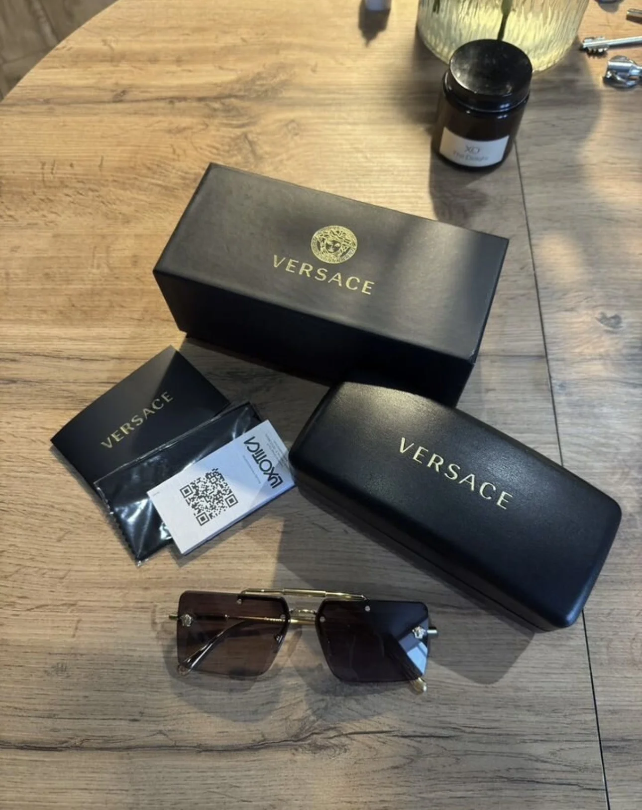 Очки солнцезащитные Versace унисекс - миниатюра 2