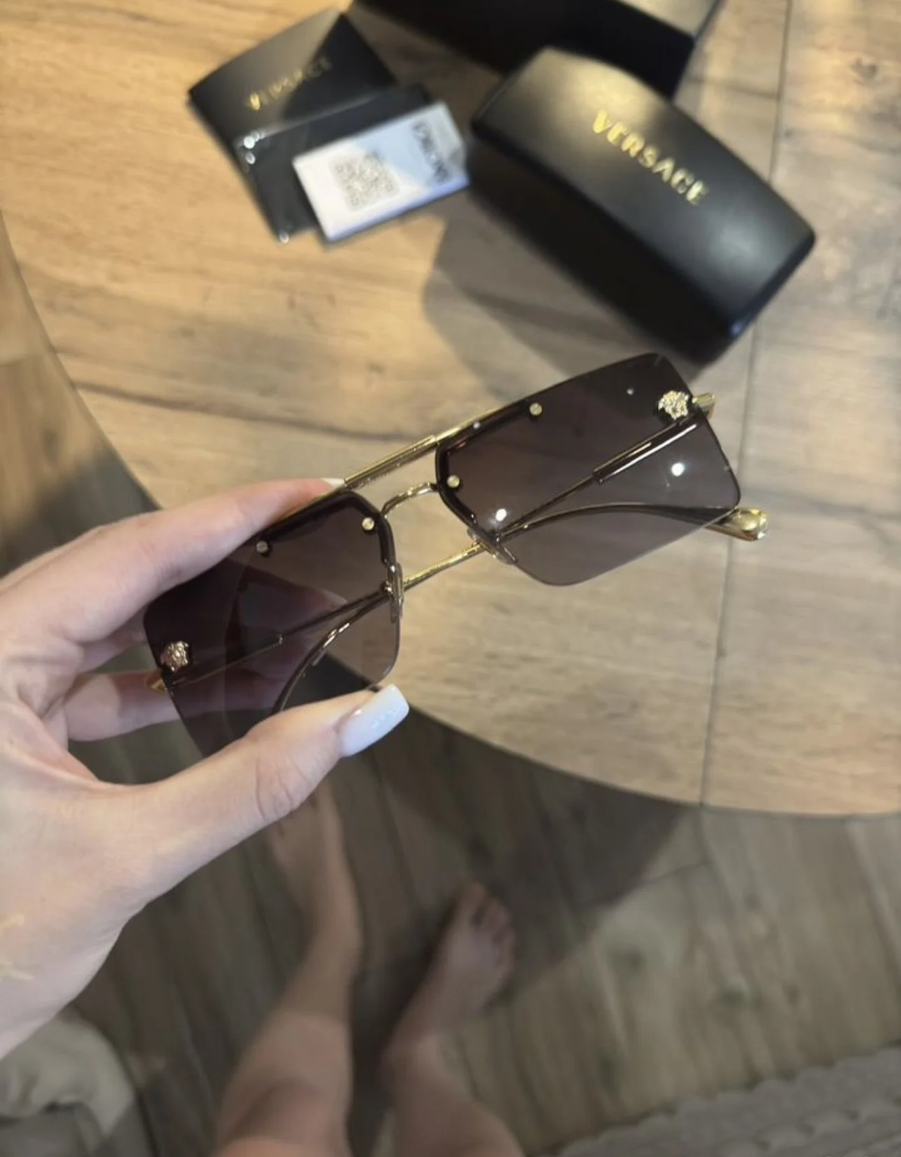 Очки солнцезащитные Versace унисекс - миниатюра 6