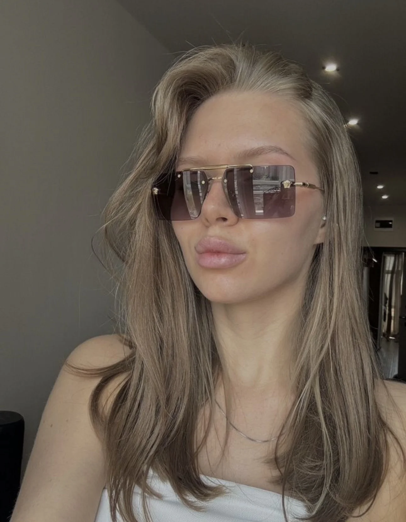 Очки солнцезащитные Versace унисекс - миниатюра 7