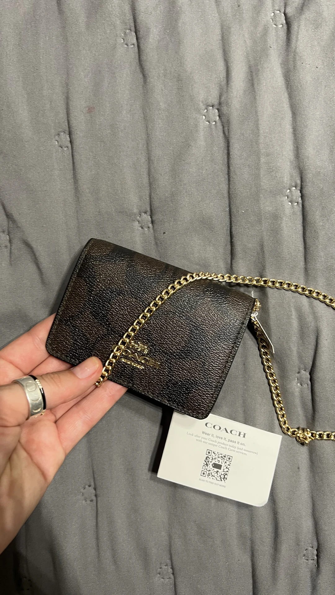 Coach кроссбоди сумка мини - миниатюра 4
