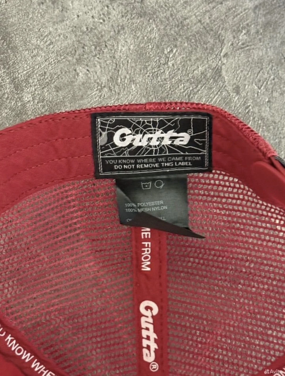 Кепка Gutta Red Unreleased - миниатюра 2