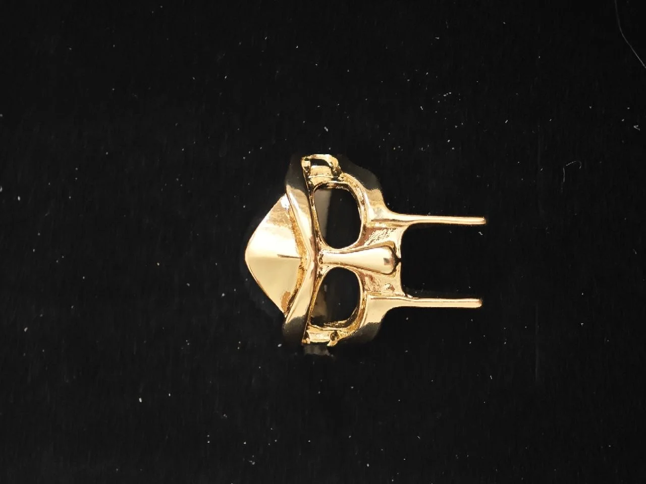Кольцо MF DOOM Маска гладиатора золотистое - миниатюра 2