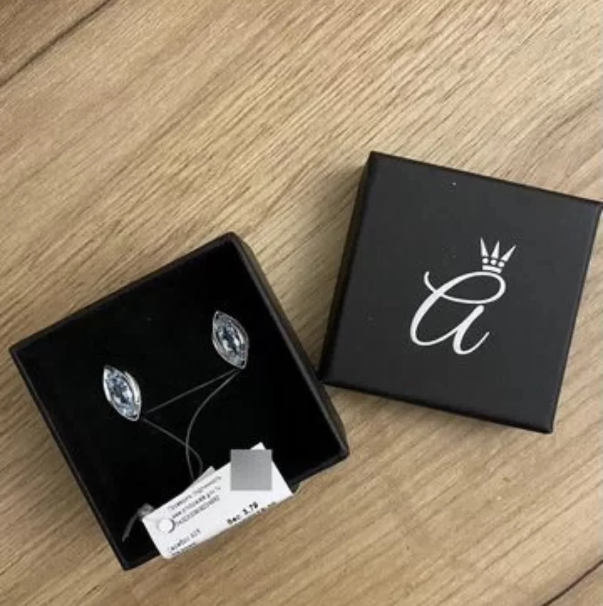 Серьги женские серебро 925 с топазом - миниатюра 3