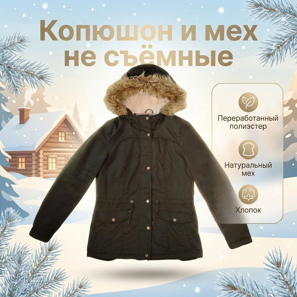 Парка женская ONLY L (48) Оригинал - миниатюра 3
