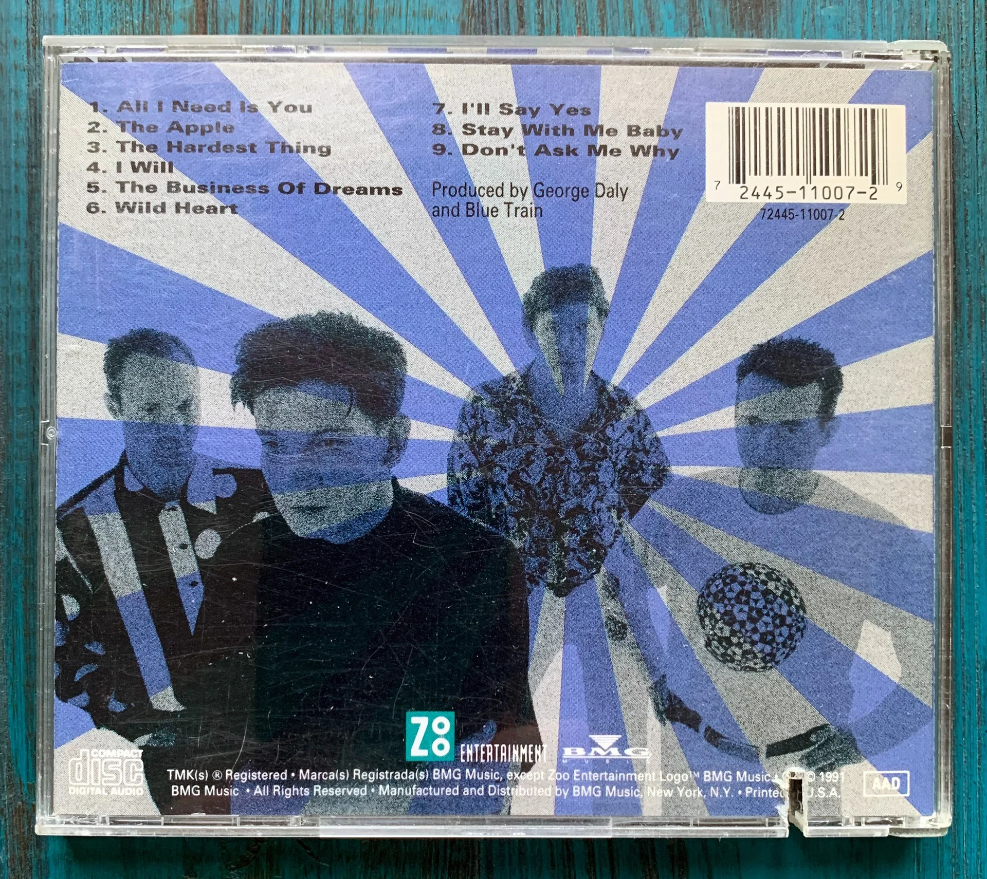 BLUE TRAIN – The Business of Dreams, 1991 CD - миниатюра 4