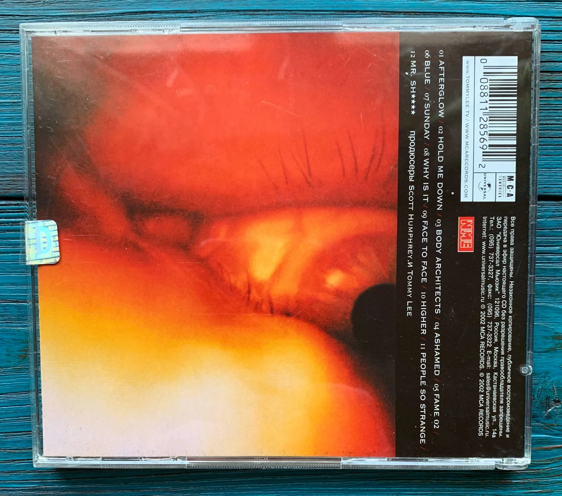 TOMMY LEE – Never a Dull Moment, 2002 CD - миниатюра 4