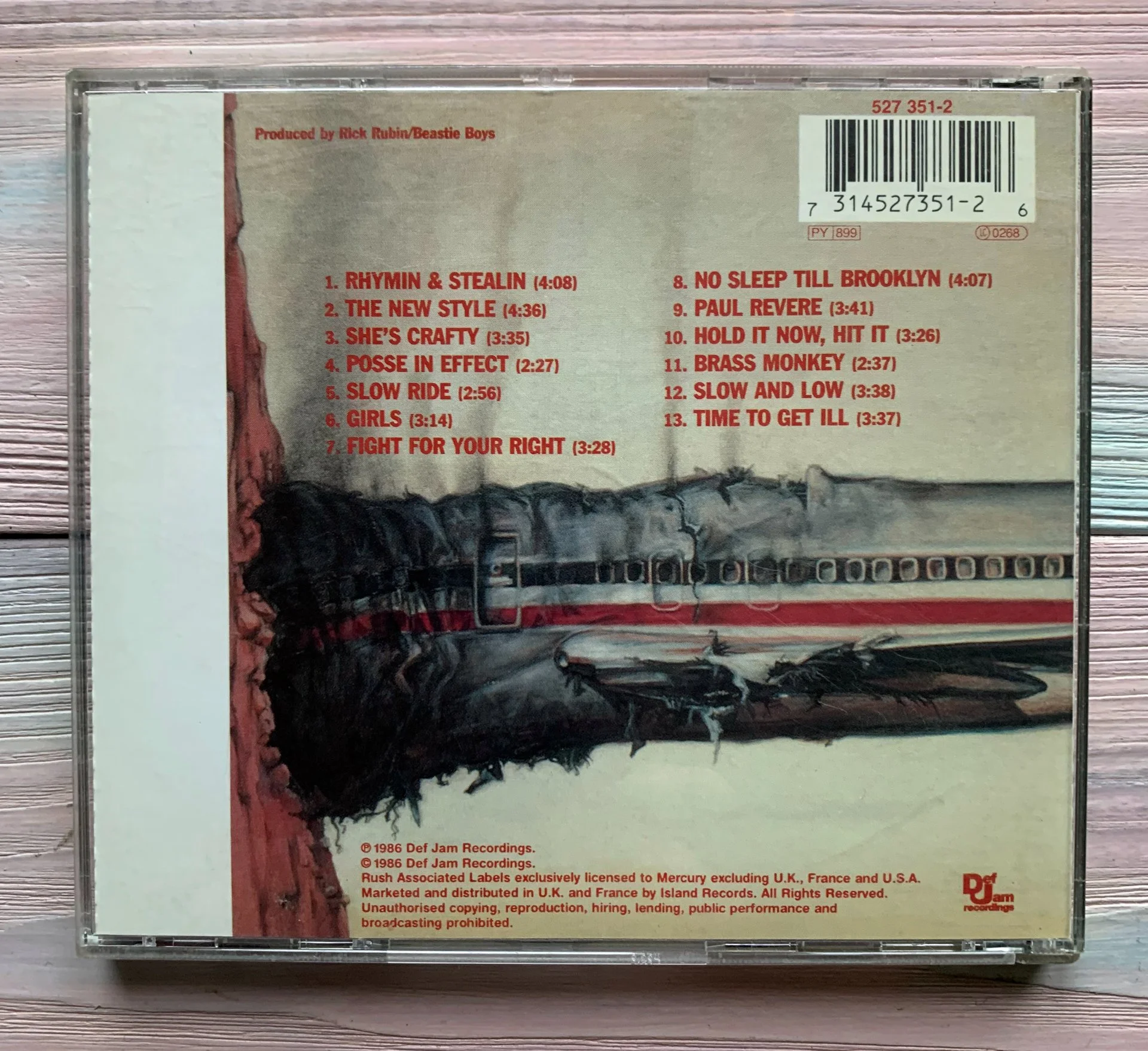 BEASTIE BOYS – Licensed To Ill, 1986 CD - миниатюра 4
