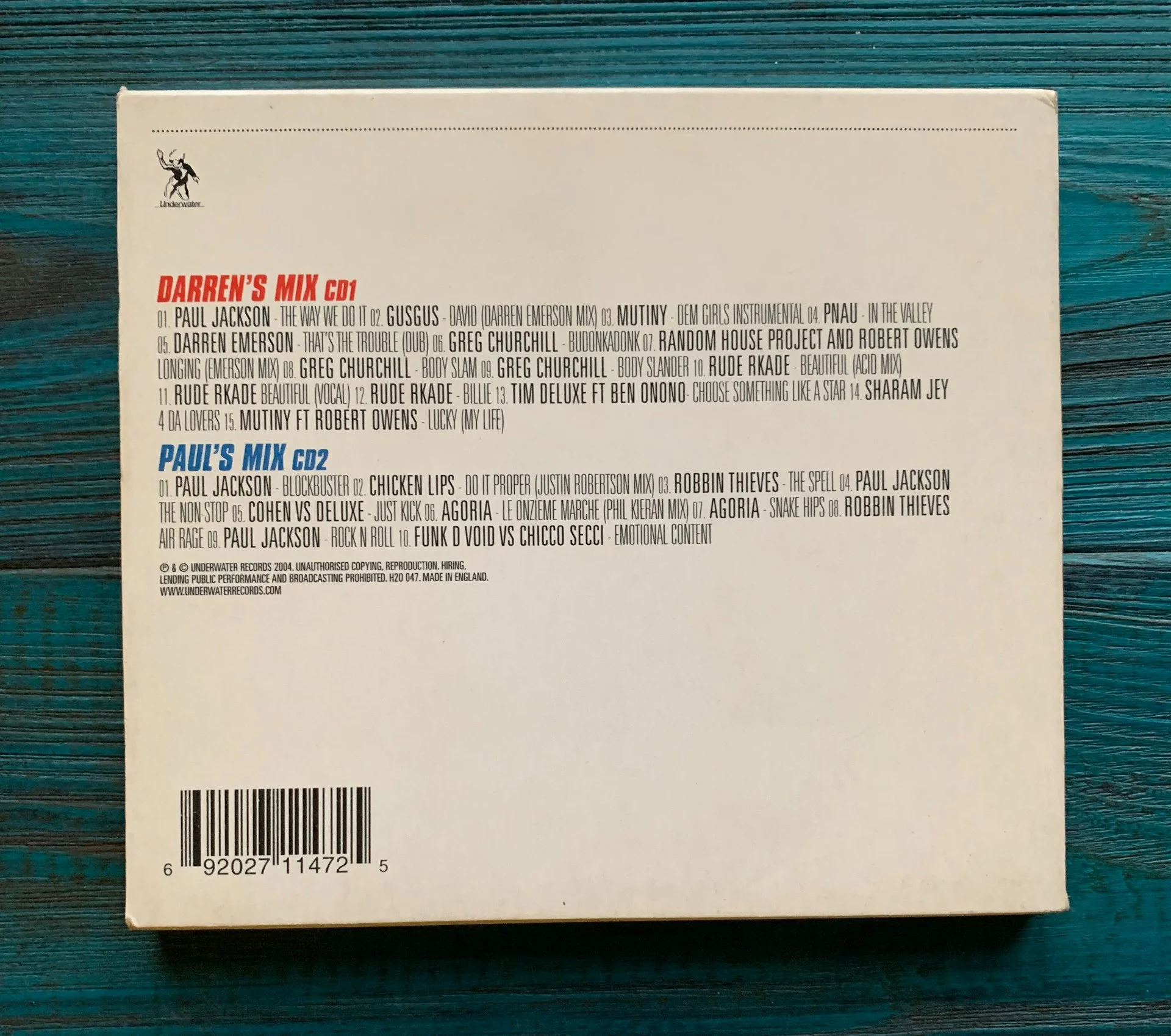 UNDERWATER – Episode III, 2004 2xCD - миниатюра 7